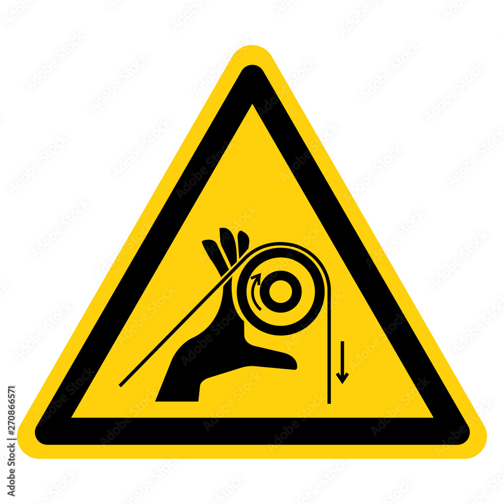 Hand Entanglement Rollers Symbol Sign Isolate On White Background,Vector Illustration Hand Entanglement Rollers Symbol Sign Isolate On White Background,Vector Illustration
