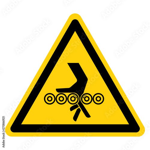 Hand Entanglement Rollers Symbol Sign Isolate On White Background,Vector Illustration