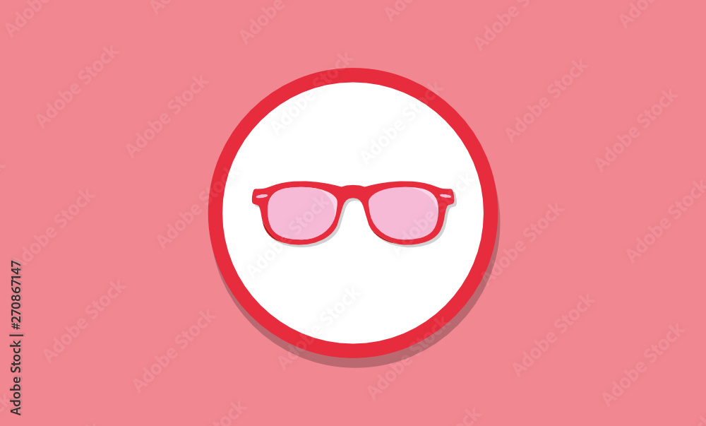 Vector glass icon in purple background Vector glass icon in purple background