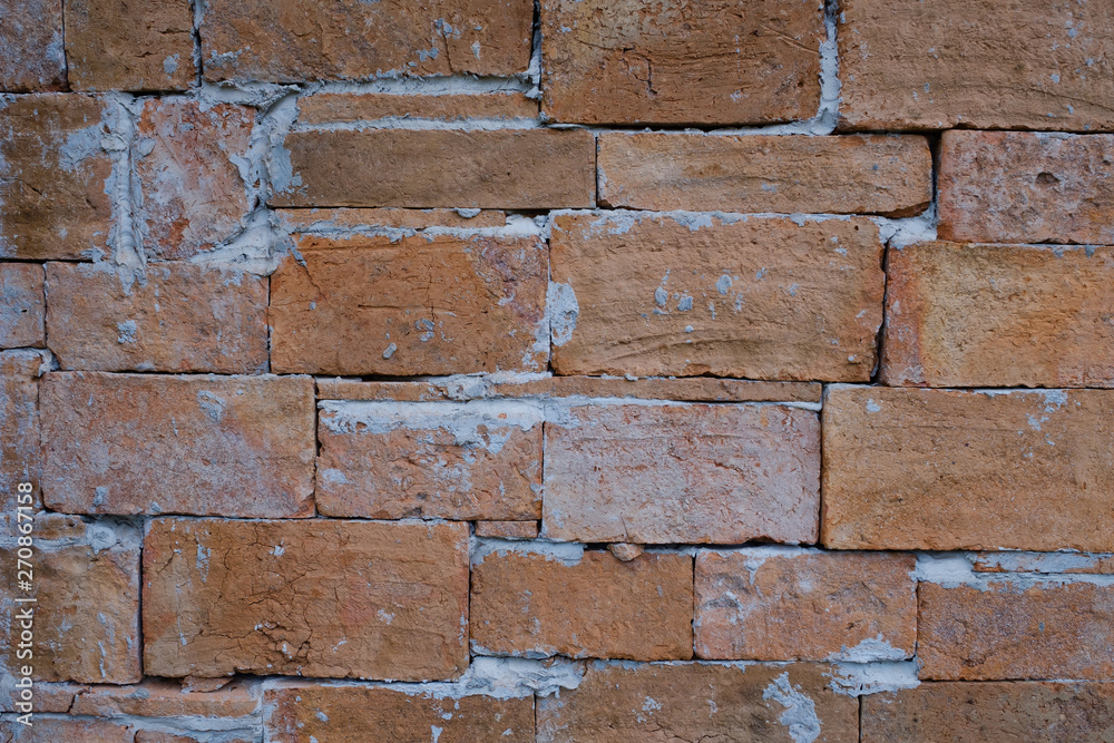 Fototapeta premium brick wall background texture, abstract background, rock surface