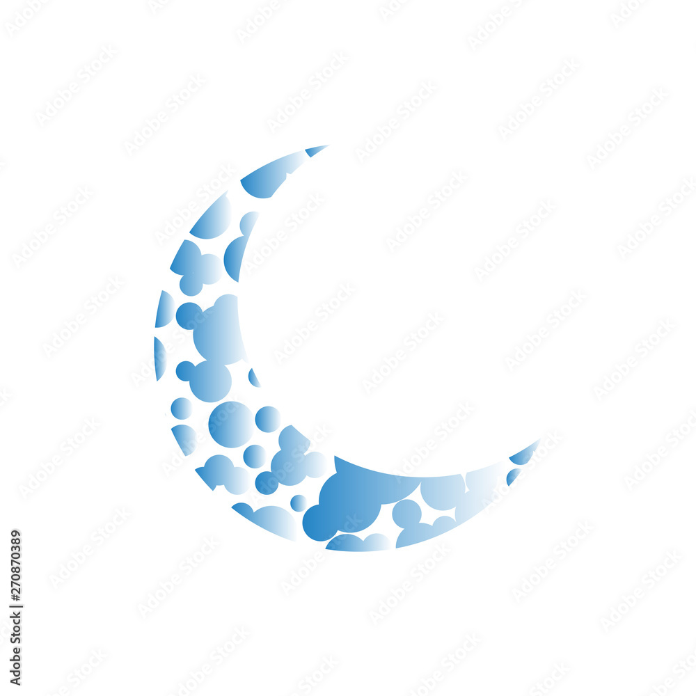Fototapeta premium Ramadan and Eid Mubarak logo design vector