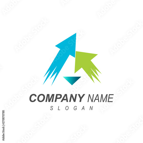Free Download logo letter a,  letter a logo with up arrows , success icon + initial name icon + up icon - GFXLoad