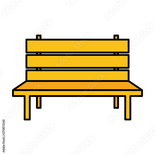yellow bench park