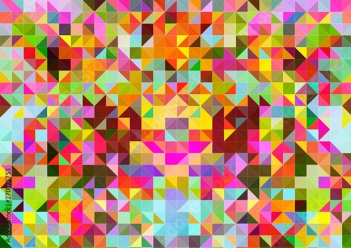 squares and triangles isometric abstract conceptual colorful background and patterns