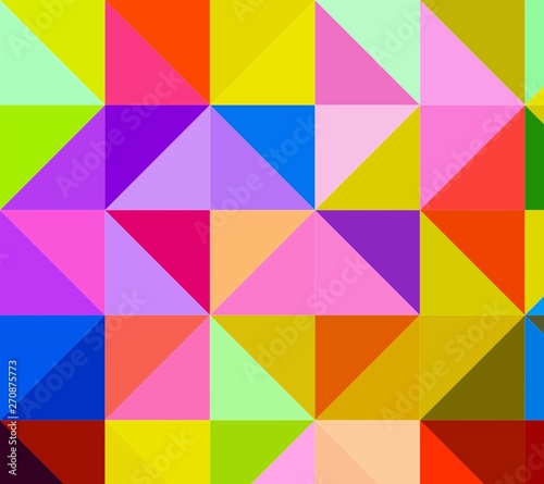 squares and triangles isometric abstract conceptual colorful background and patterns