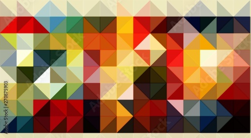 squares and triangles isometric abstract conceptual colorful background and patterns