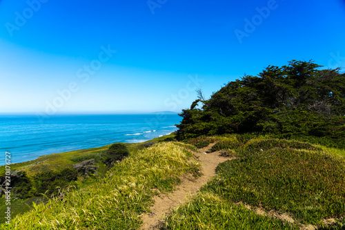 overlooking the Pacific Ocean at Thornton State Beach  Daley City - San Francisco Bay Area  California