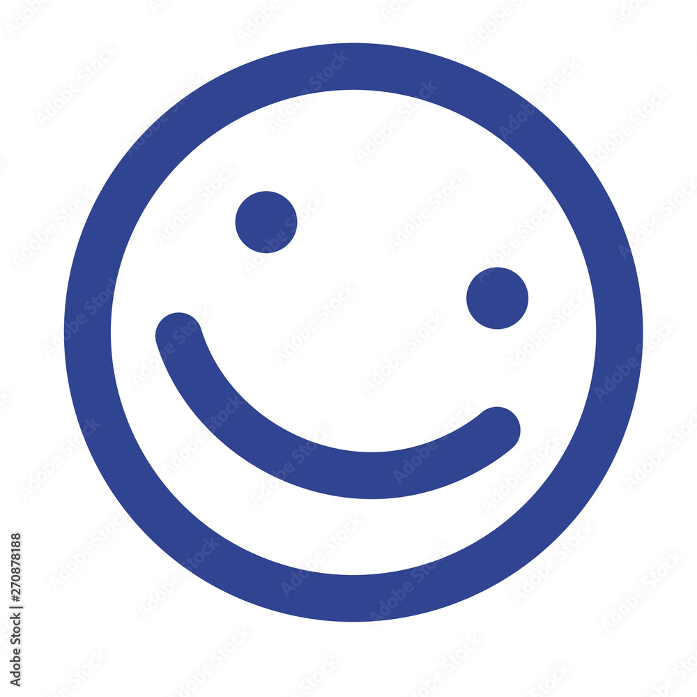 Smile geometric illustration isolated on white Smile geometric illustration isolated on white