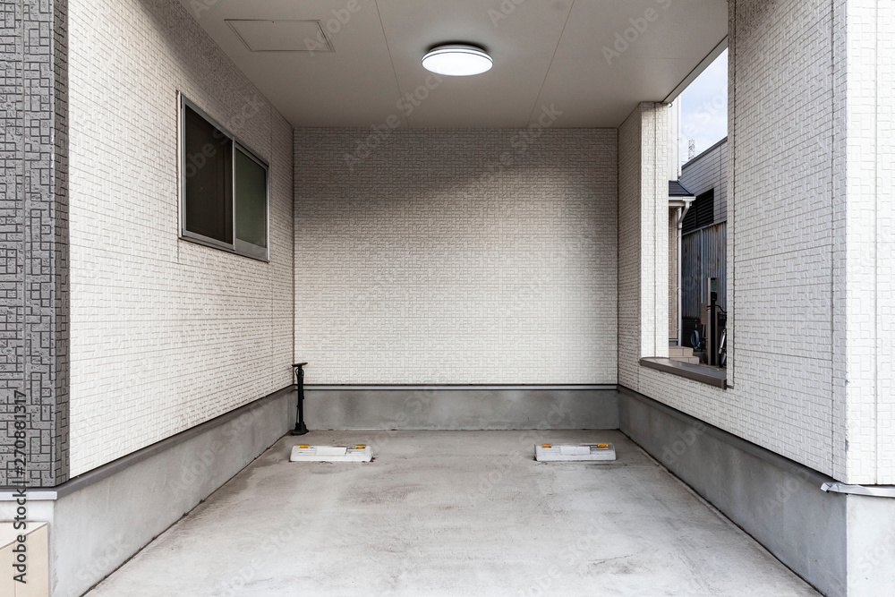 Obraz premium Small car park at home