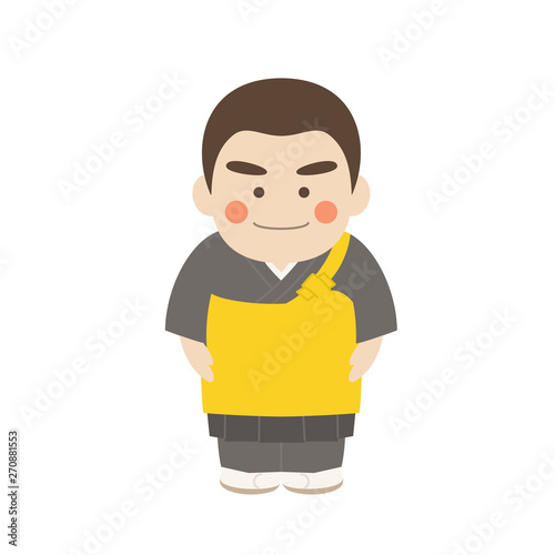 男性キャラクター住職