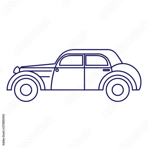 Car geometric illustration isolated on background