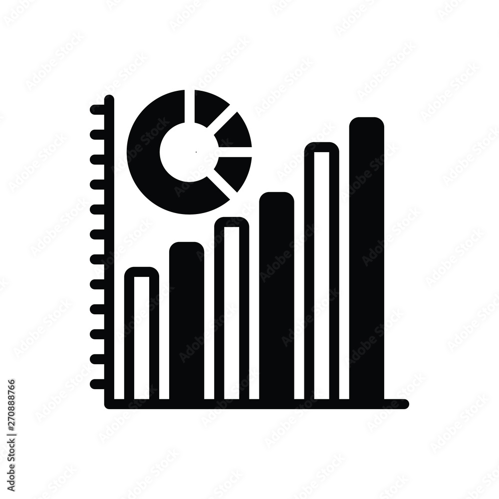 Black solid icon for statistics Black solid icon for statistics