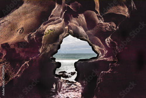 Caves of Hercule in Cape Spartel at the entrance of the strait of Gibraltar near Tangier in Morocco