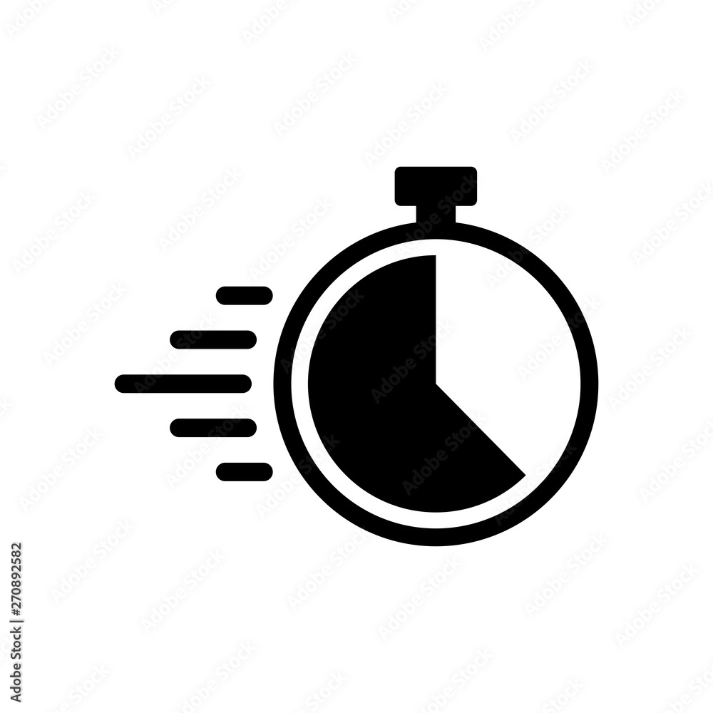 Stopwatch icon vector Stopwatch icon vector