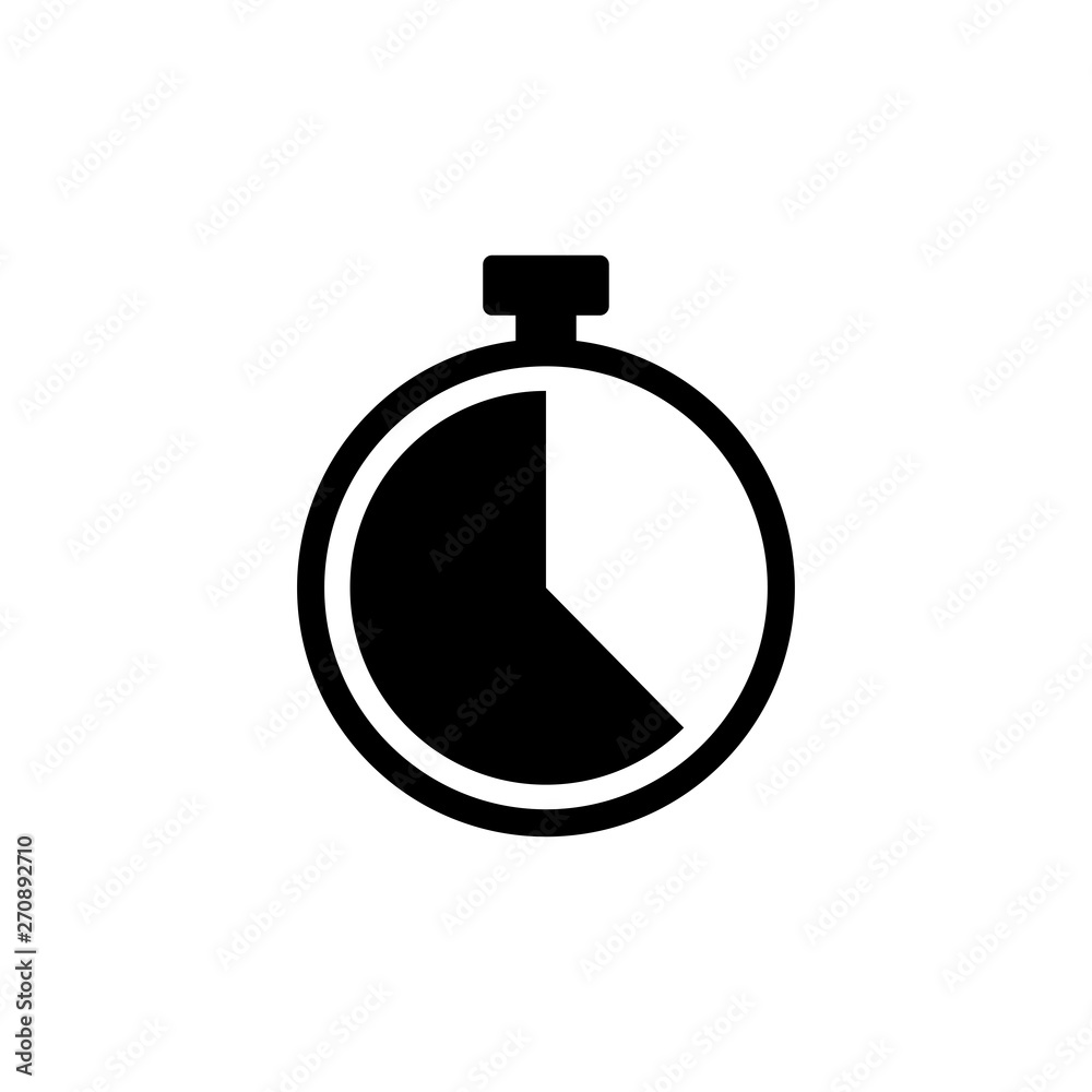 Stopwatch icon vector Stopwatch icon vector