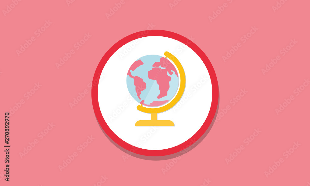 Earth Icon in trendy flat style isolated on white background. Earth silhouette symbol for your web site design, logo, app, UI. Vector illustration, EPS10. - Vector Earth Icon in trendy flat style isolated on white background. Earth silhouette symbol for your web site design, logo, app, UI. Vector illustration, EPS10. - Vector