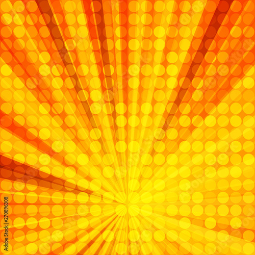 Bright abstract background with sunbeams.