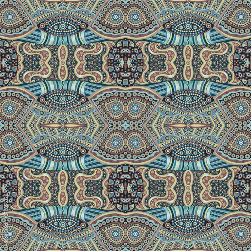 Space Sea, Improvisation, background pattern, abstraction, seamless model, decorative art, repeated repeated color drawing, rapport.