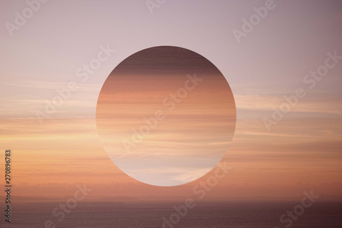 夕日