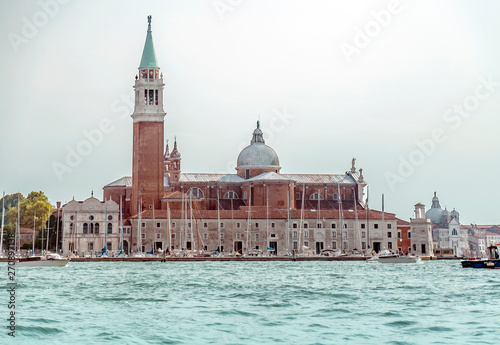 Great view on the Venice with San Giorgio di Maggiore church in the background