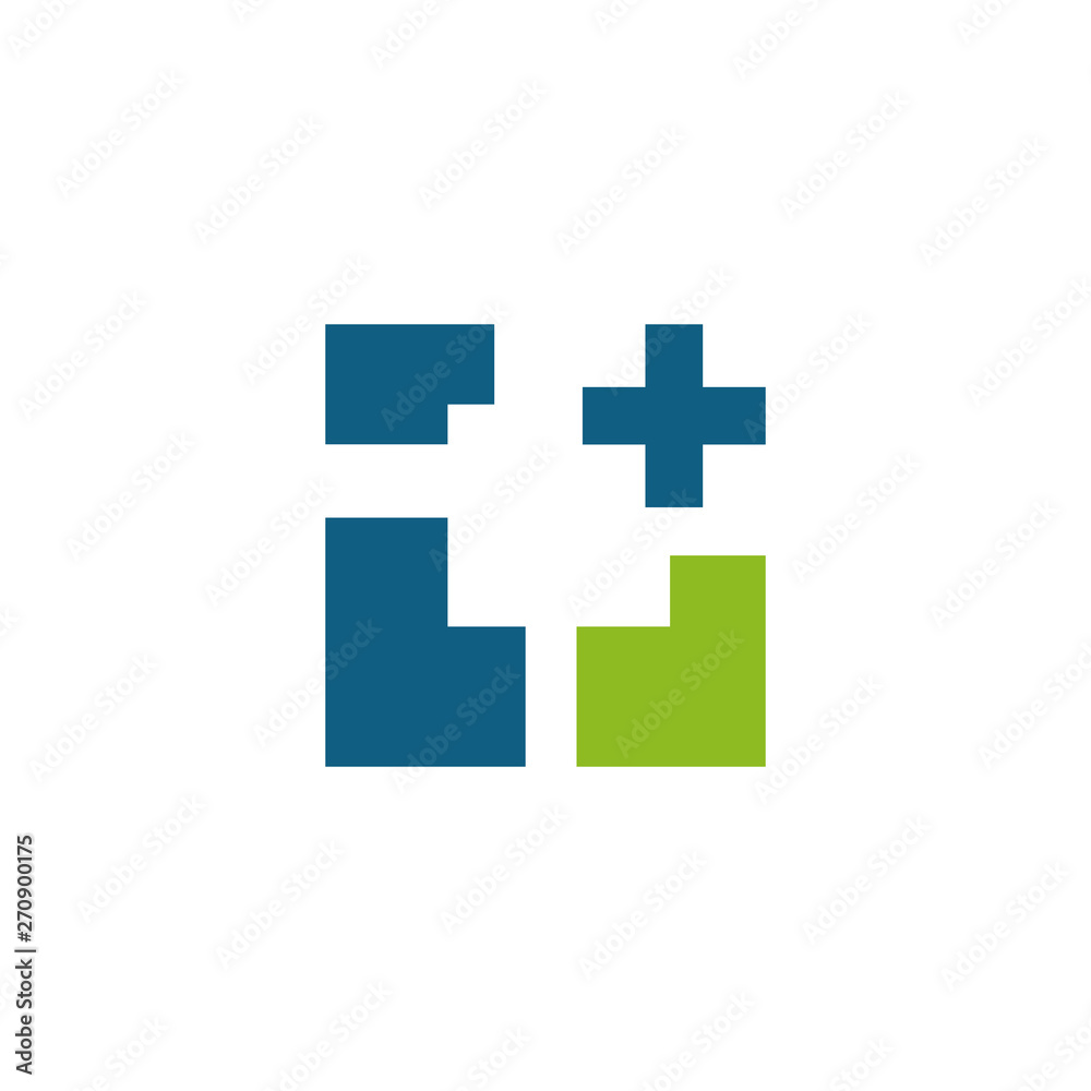 Fototapeta premium Medical and health care logo design vector template