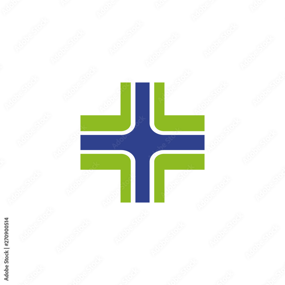 Fototapeta premium Medical and health care logo design vector template