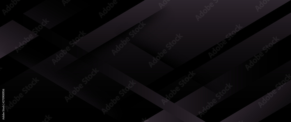 Horizontal black abstract banner with graphic elements. Horizontal black abstract banner with graphic elements.