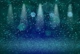 cute brilliant glitter lights defocused stage spotlights bokeh abstract background with sparks fly, festival mockup texture with blank space for your content