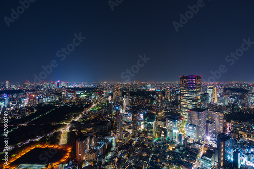 Tokyo city at twilight, Japan