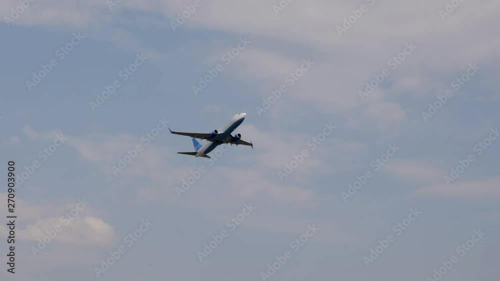 Airplane taking off from the airport. Airplane taking off from the airport.