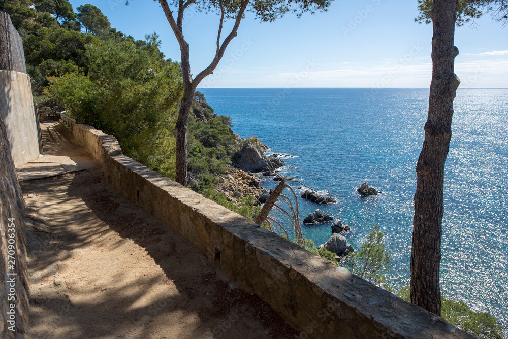 Round roads through Lloret de Mar, Costa brava Round roads through Lloret de Mar, Costa brava
