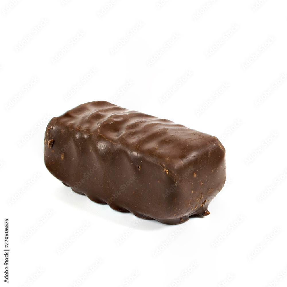 Chocolate candy isolated on white background