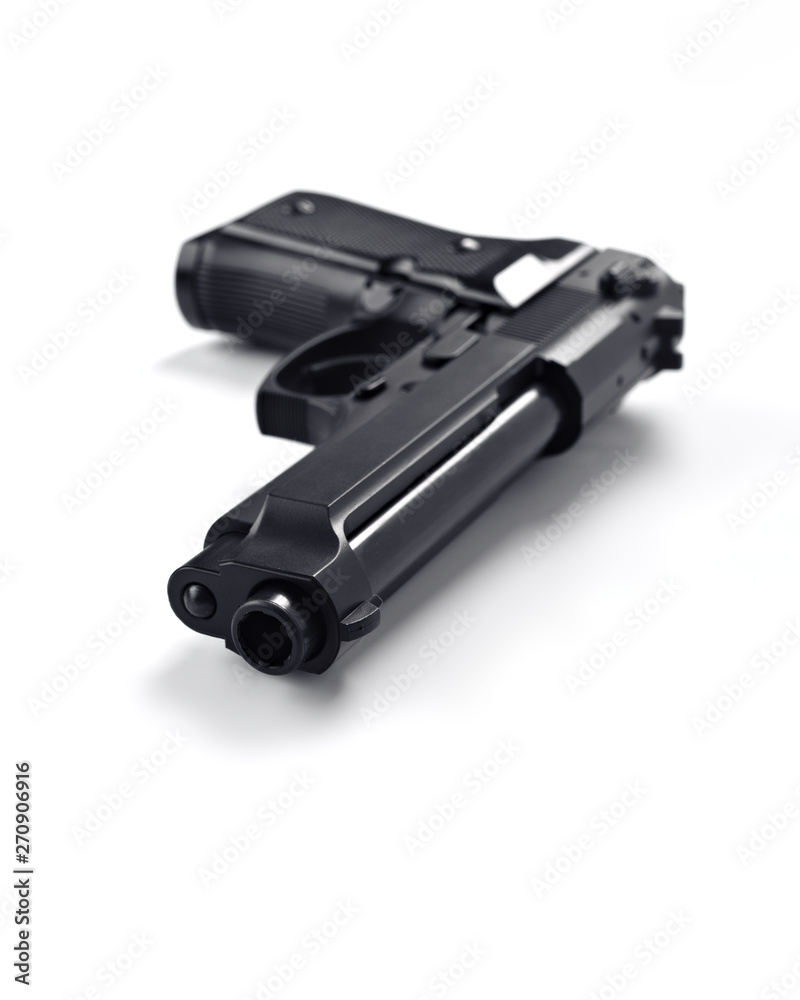 realistic metal imitation of a real gun realistic metal imitation of a real gun