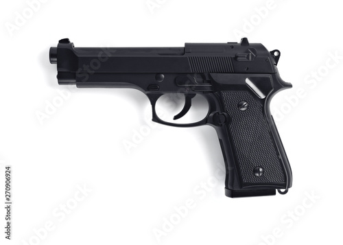 realistic metal imitation of a real gun photo