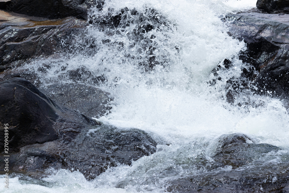 close up waterfall