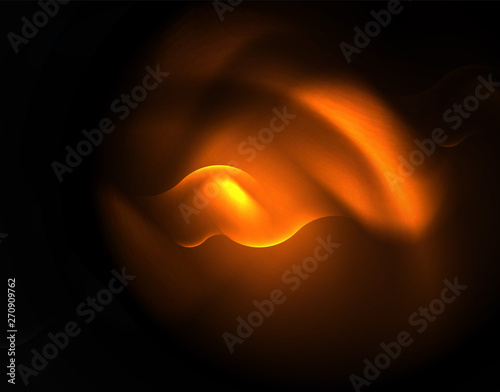 Shiny neon geometric waves template © antishock