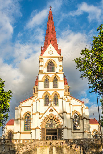 View at the Facade of Church Our Lady of Mercy in San Jose - Costa Rica © milosk50