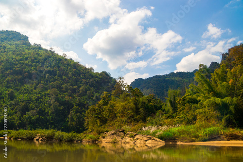 The Beautiful mountains and picture landscape at mae sot , Thailand