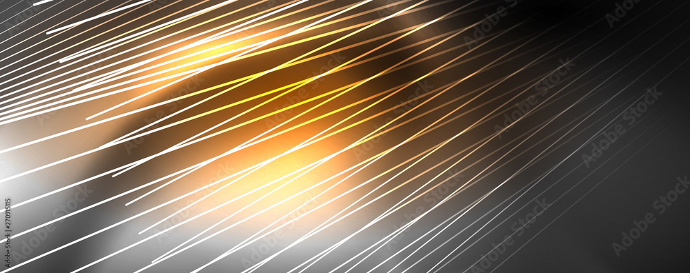 Color light with lines, outer space background, bright rays Color light with lines, outer space background, bright rays