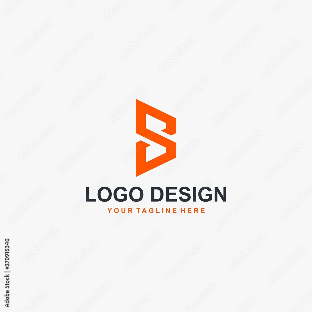 Letter B logo design vector. Abstract logo design. Letter B logo design vector. Abstract logo design.