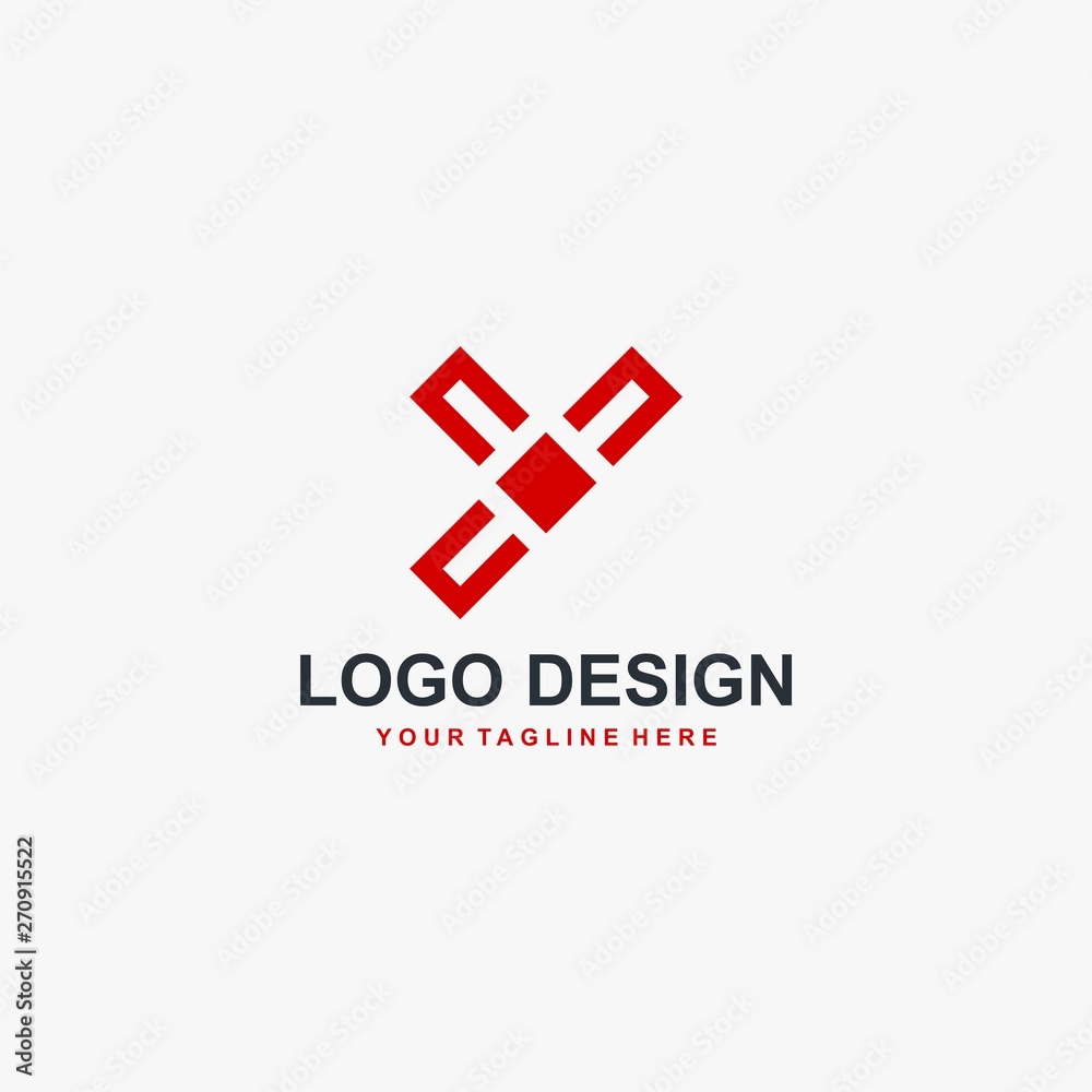 Obraz premium Letter Y logo design vector. Technology logo design.