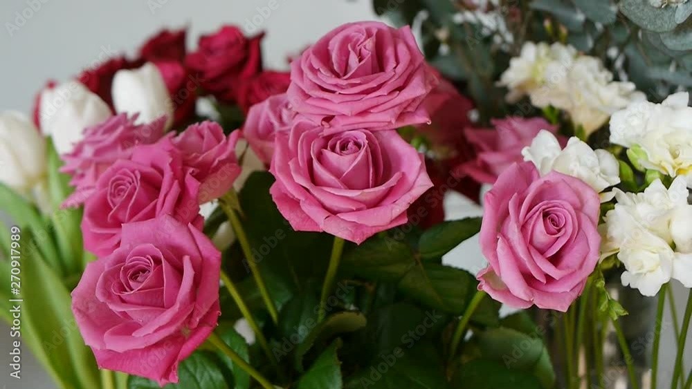 Bouquet of pink roses for vilentines day Bouquet of pink roses for vilentines day