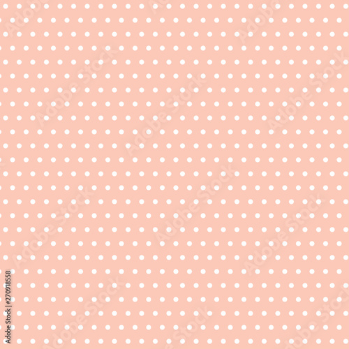 Pink dotted background. Retro realistic wallpaper. Colorful geometric texture.