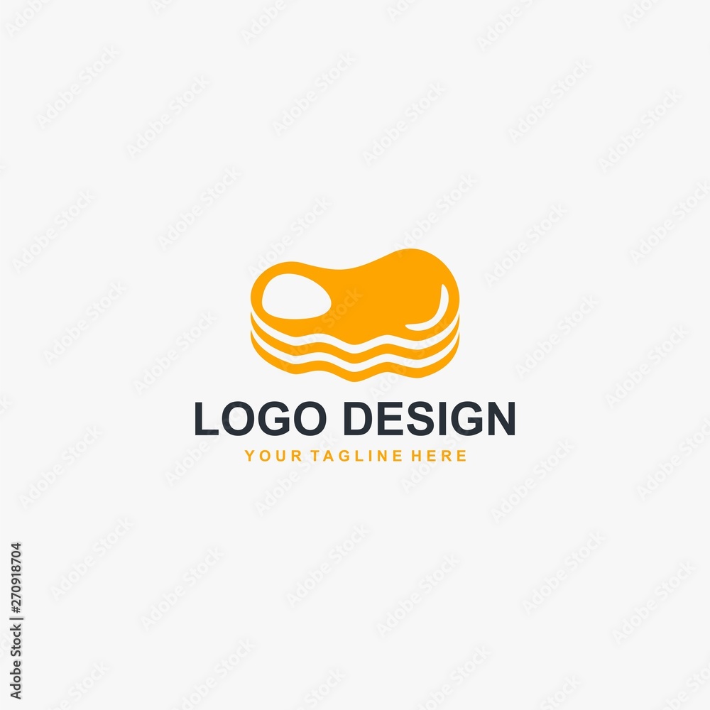 Steak meat logo design vector. Food logo design for restaurant business.