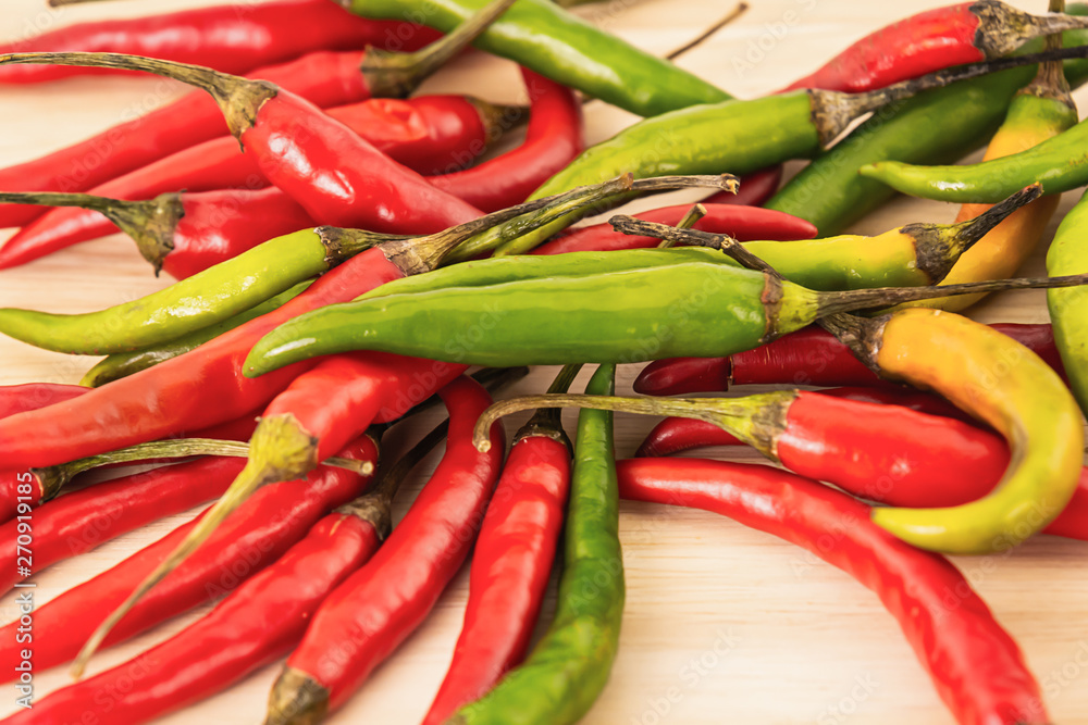 red green chile pepper spicy thin pod close-up vegetable background red green chile pepper spicy thin pod close-up vegetable background