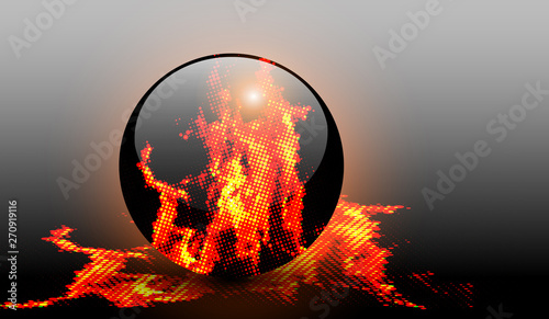 Abstract background with ha...