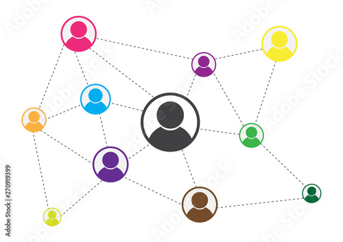 network connection abstract background