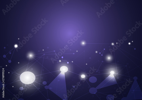 network connection abstract background