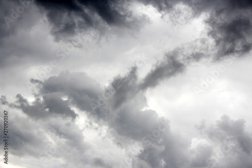 Photography dramatic dark rainy cumulus clouds background