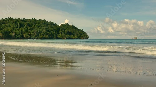 Sea views of Koh Payam Island in summer. Ranong Province, Thailand.